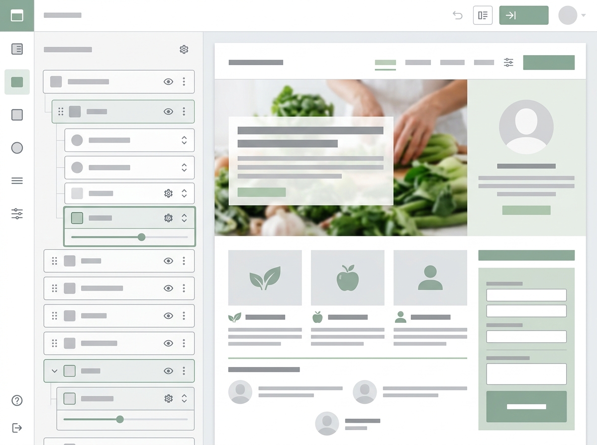 Practice website builder with live preview